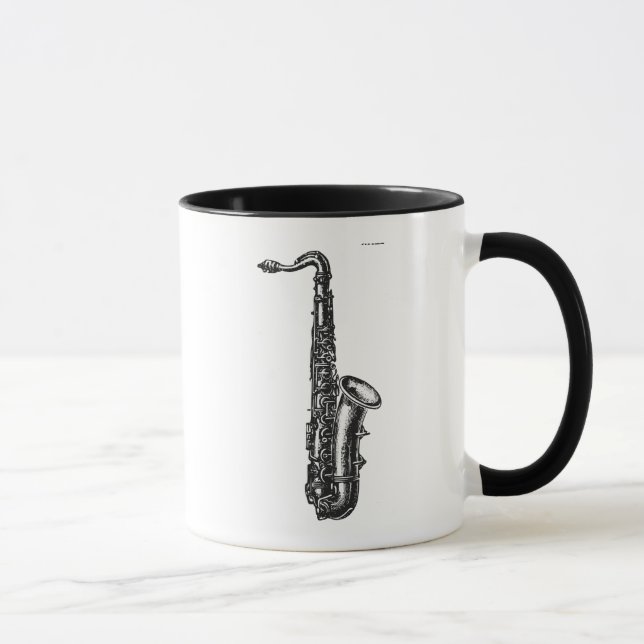 Caneca Saxofone do conteúdo (Direita)