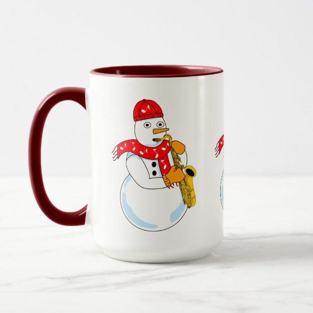 Caneca Saxofone Snowman (Esquerda)