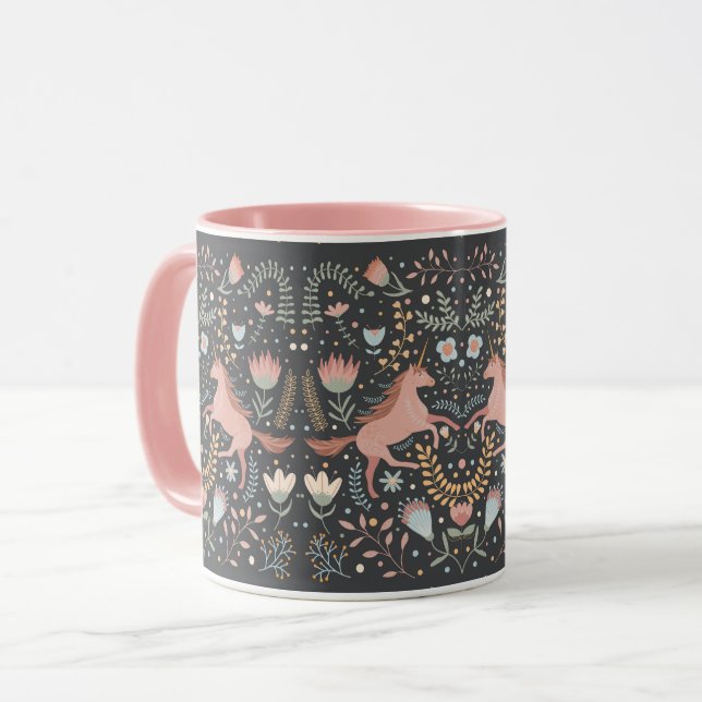 Caneca Scandi Unicorn Mug (Frente Esquerda)