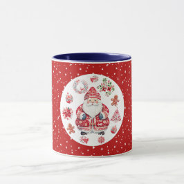 Caneca Scandinávia Santa Claus Red