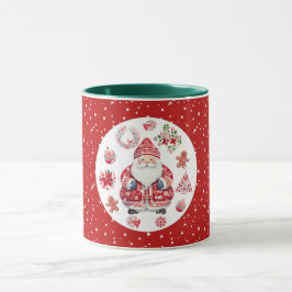 Caneca Scandinávia Santa Claus Red