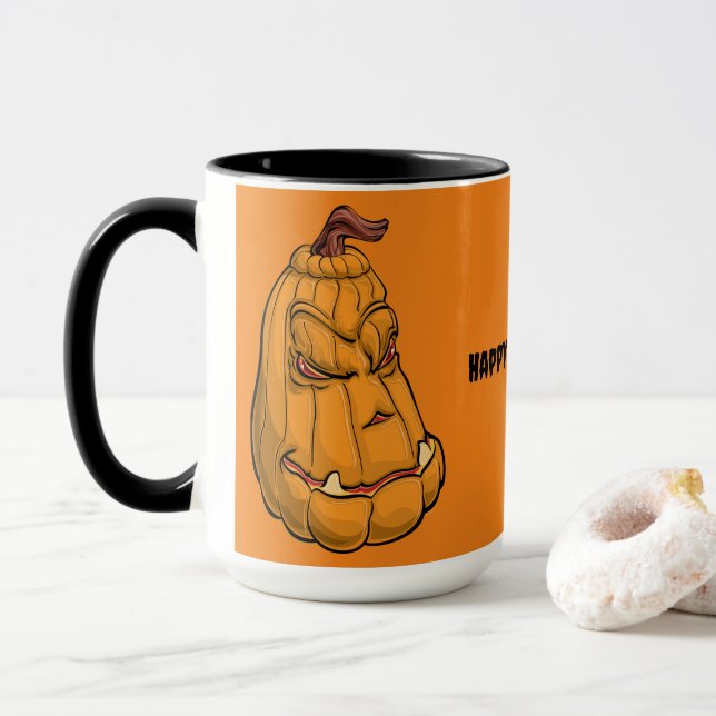 Caneca Scary Jack Halloween Mug (Com Donut)