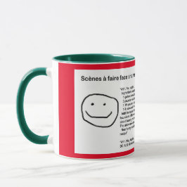 Caneca Scènes à faire face compartilha receitas de torta 