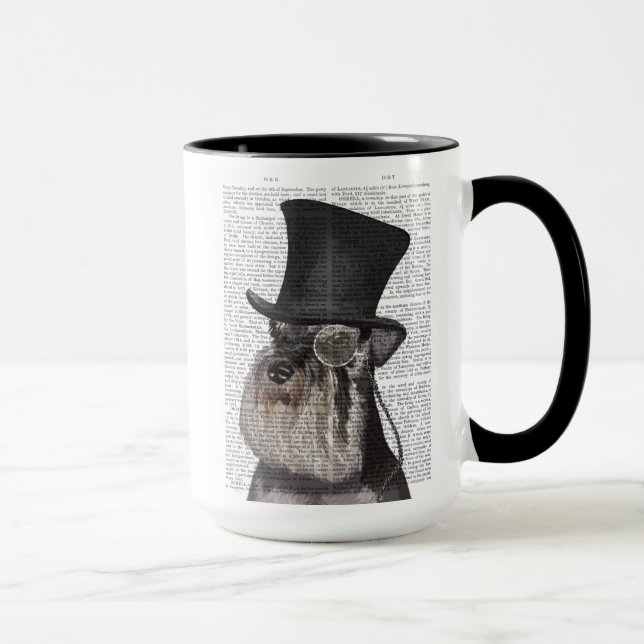 Caneca Schnauzer, Chapéu Formal e Chapéu (Direita)