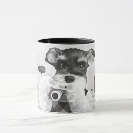 Caneca Schnauzer com câmera