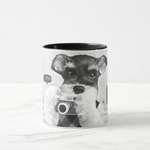 Caneca Schnauzer com câmera