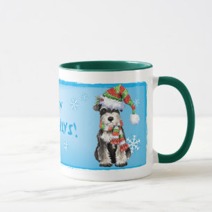 Caneca Schnauzer diminuto feliz de Howlidays