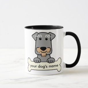 Caneca Schnauzer diminuto personalizado