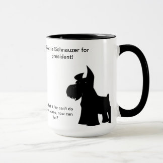 Caneca Schnauzer para o presidente