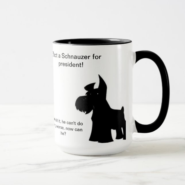 Caneca Schnauzer para o presidente (Direita)