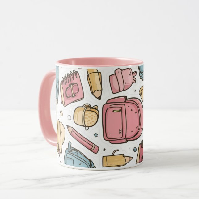 Caneca school supplies coffee mug (Frente Esquerda)