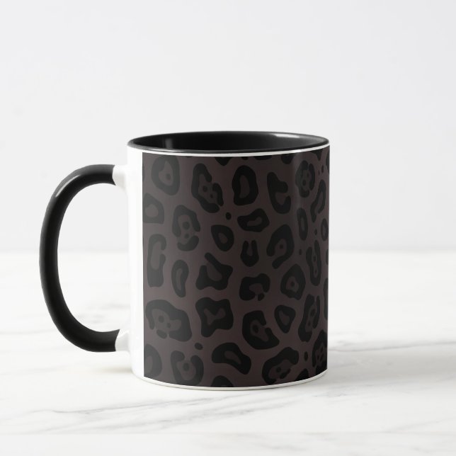 Caneca Schwarze Jaguar Flecken Druck (Esquerda)