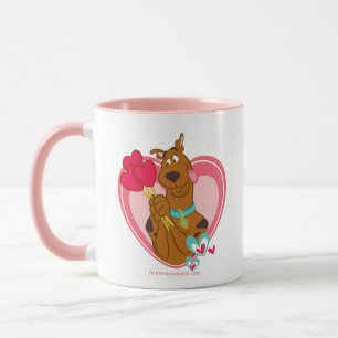 Caneca Scooby-Doo Holding Heart Lolipops
