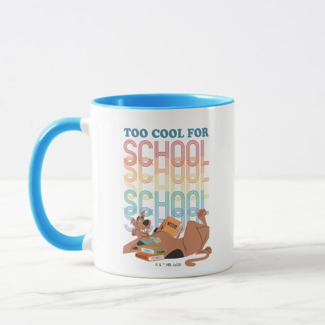 Caneca Scooby Doo Muito Legal Para A Escola (Esquerda)