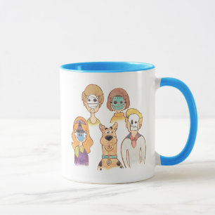 Caneca Scooby-Doo   Nossos Máscaras de Halloween