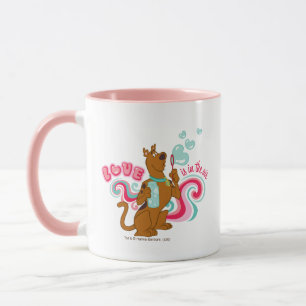 Caneca Scooby-Doo - O Amor Está No Ar