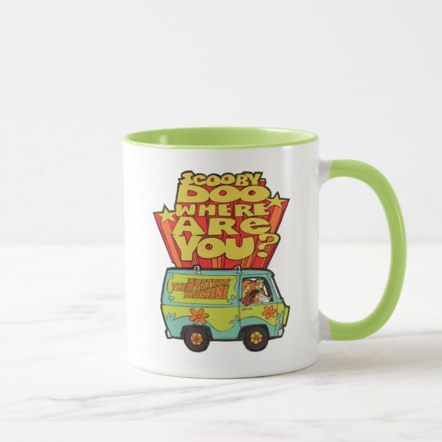 Caneca Scooby-Doo | "Onde Você Está?" Cartoon Van Retro (Direita)