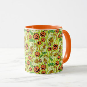 Caneca Scooby-Doo   Padrão Feliz de Halloween