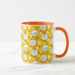 Caneca Scooby-Doo   Padrão Floral de Caráter