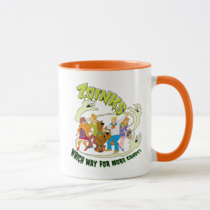 Caneca Scooby-Doo Zoinks Qual o caminho para mais doces?