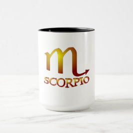 Caneca Scorpio Star Dourada