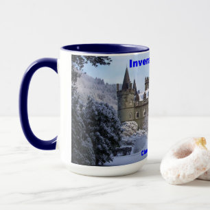 Caneca Scotland Snow Inveraray Castle Campbell Clan