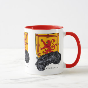 Caneca Scottie Dog Lion Rampant Flag
