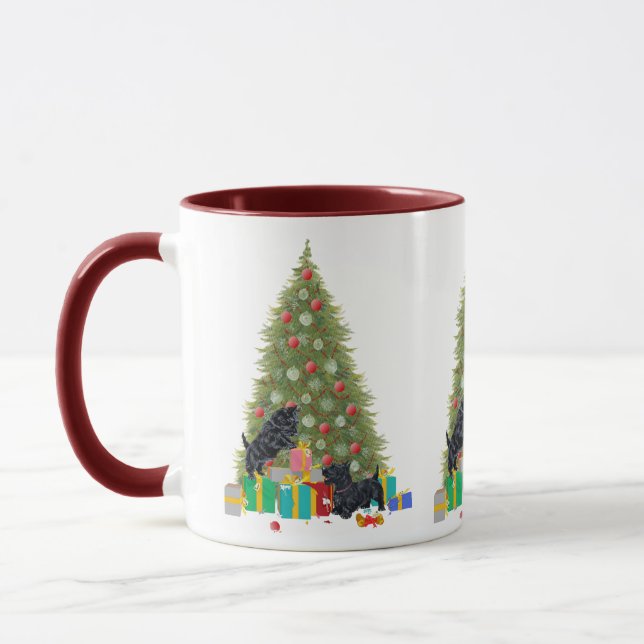 Caneca Scotties Classificam os Presentes de Natal (Esquerda)
