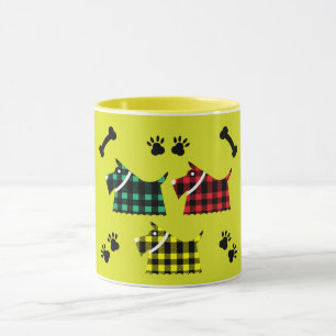 Caneca Scotty Terrier Dogs Cute Engraçado Terriers Breeds