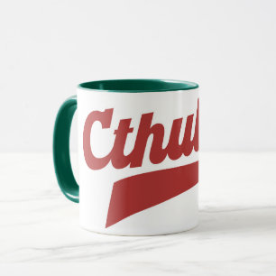 Caneca Script da Liga Cthulhu - Letra Vintage Eldritch