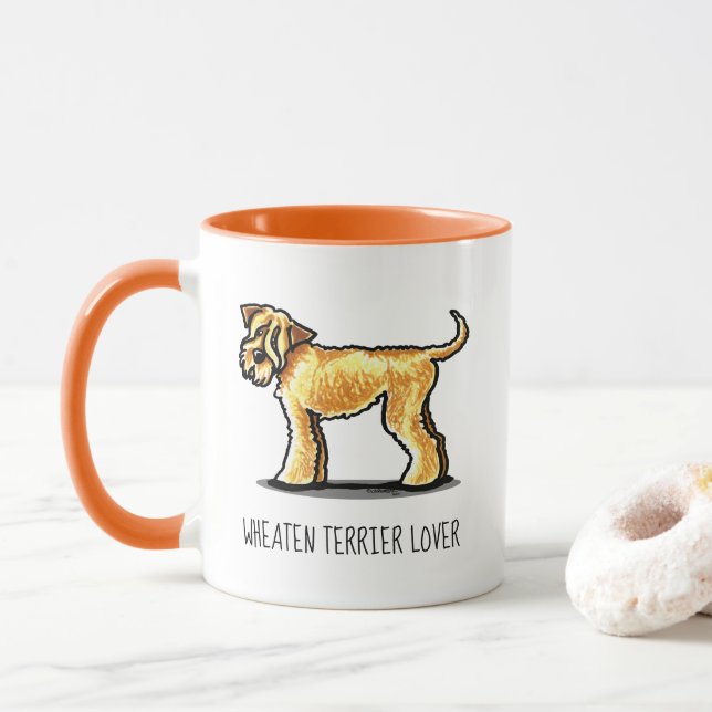 Caneca SCWT Wheaten Terrier Lover Personalizado (Com Donut)