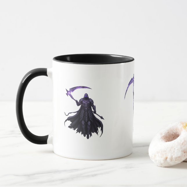 Caneca Scythe Reaper Mug – Triple Shadow Lords Edition ⚔️ (Com Donut)
