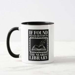 Caneca Se Encontrado, Por Favor Devolver à Biblioteca