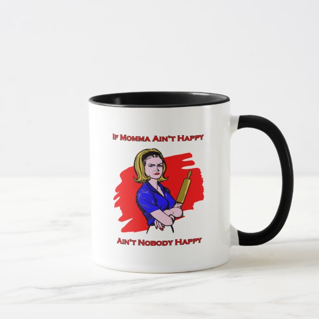 Caneca Se Momma não está feliz (Direita)