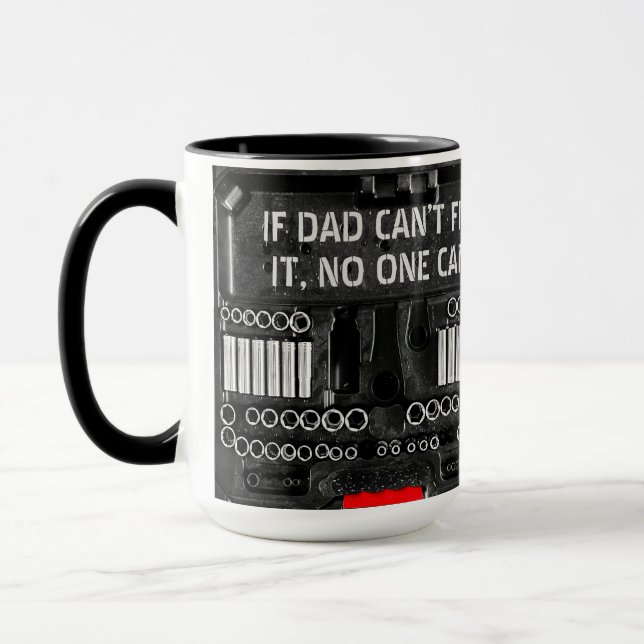 Caneca Se o vovô Pai não consegue consertá-lo, é engraçad (Esquerda)