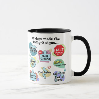 Caneca Se os cães feitos reagrupam sinais