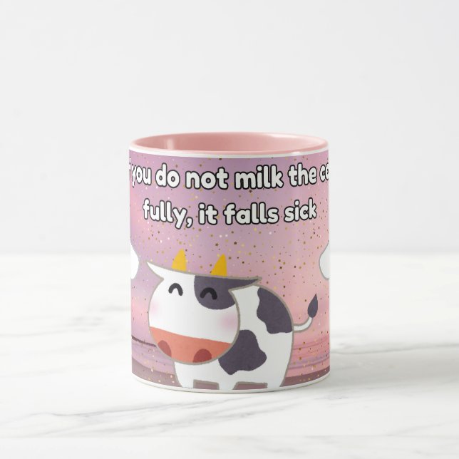 Caneca se você não ordenhar a vaca completamente,  (Centro)