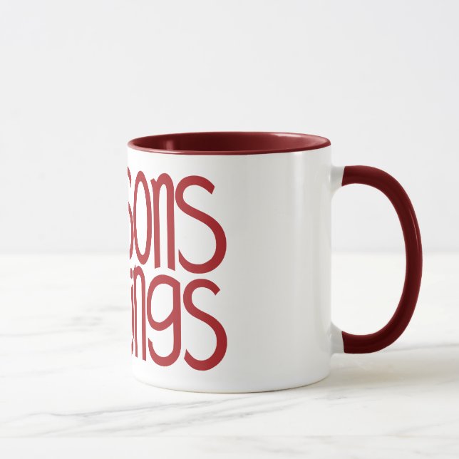 Caneca Seasons Saudações Red Mug (Direita)