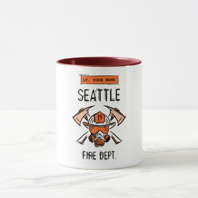 Caneca Seattle Fire Department 19. Bombeiros Modelo (Centro)