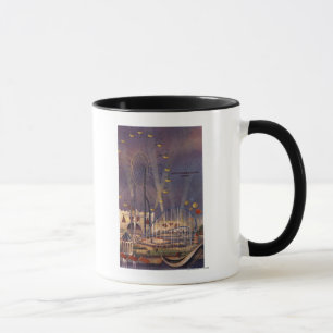 Caneca Seattle, poster da feira de mundo Washington1962