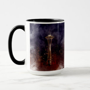 Caneca Seattle Skyline Custom Mug