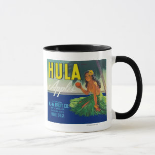 Caneca Seattle, Washington Hula Rótulo da Maçã
