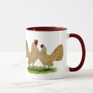 Caneca Sebrights Buff Lacrado