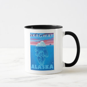Caneca Seção Cruzada de Iceberg - Skagway, Alasca