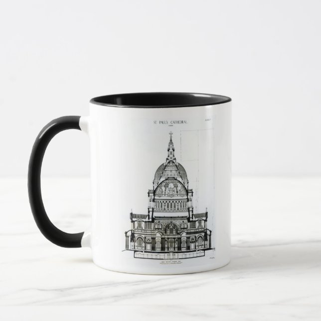 Caneca Secção transversal da catedral de St Paul (Esquerda)