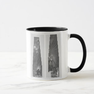 Caneca Seções da galeria na grande pirâmide, Gize