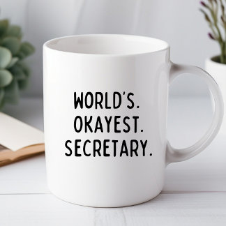 Caneca Secretária de Okayest do Mundo Engraçada Escritóri
