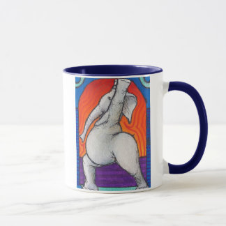Caneca segurada azul da campainha de Yogaphant 4