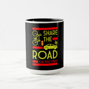 Caneca Segurança Rodoviária de Bicicleta