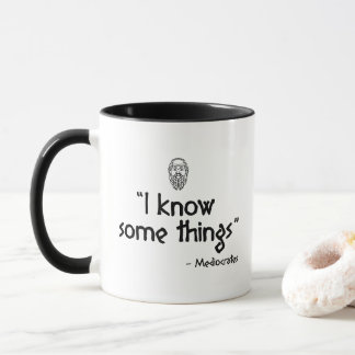 Caneca Sei De Algumas Coisas - Mediocrates (Sócrates Spoo